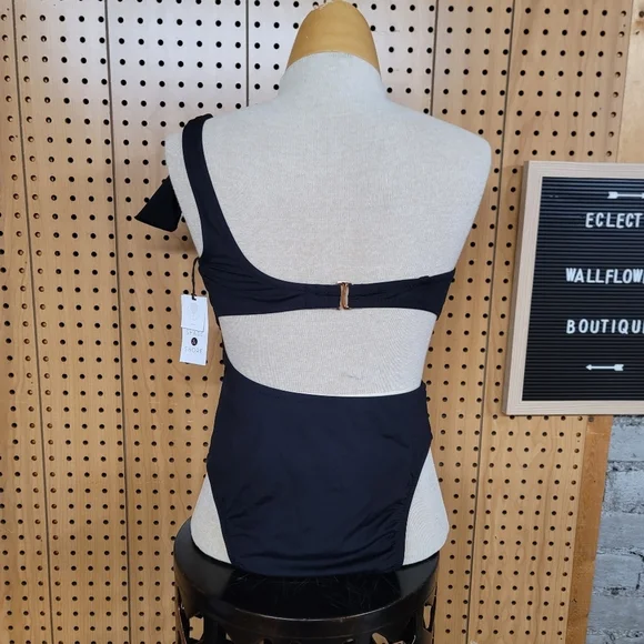 Shade and shore black one piece swim suit NWT - Picture 2 of 2